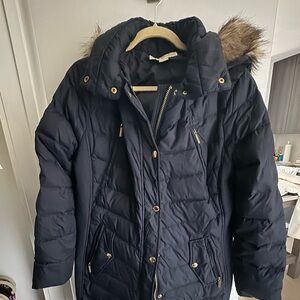 Blue winter coat